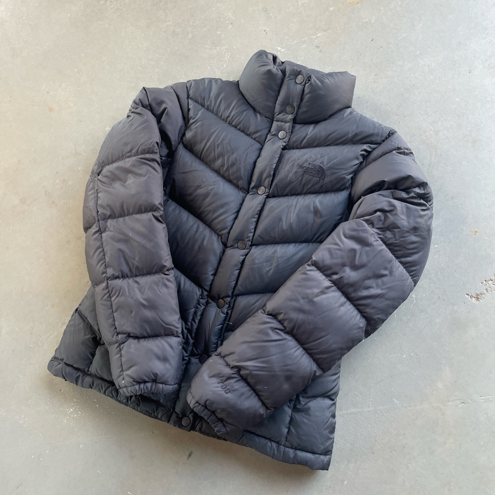 The North Face Women’s All Black 700 Fill Down Coat Puffer Jacket M womens